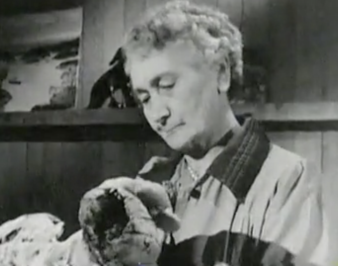 Sophie King and her carvings